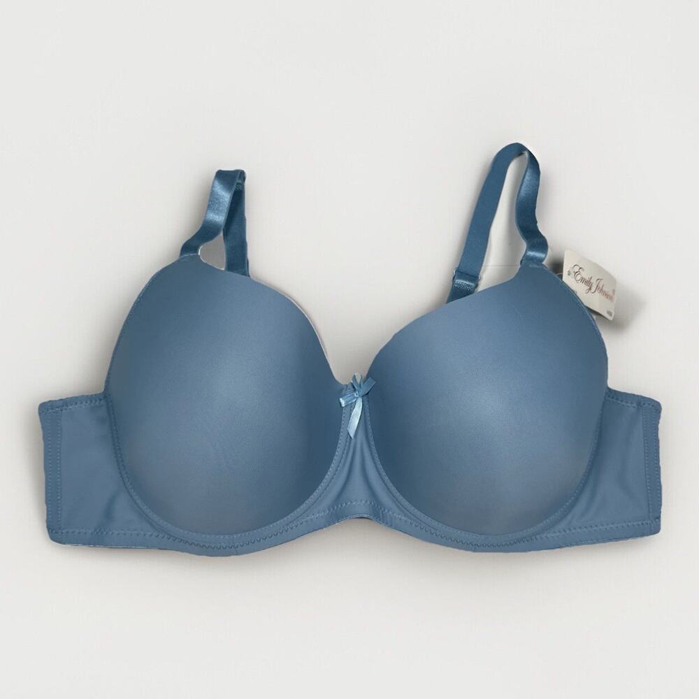 Emily Johnson 44DD Light Blue Underwire Bra Padded Adjustable Straps New